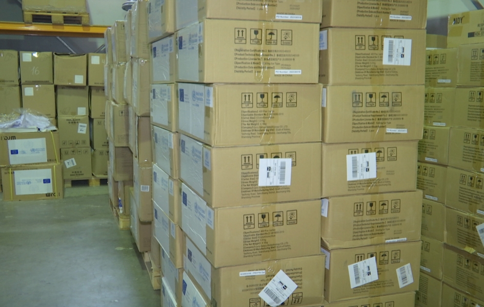 Personal protective equipment brought to Azerbaijan to be shared between medical clinics fighting pandemic from today