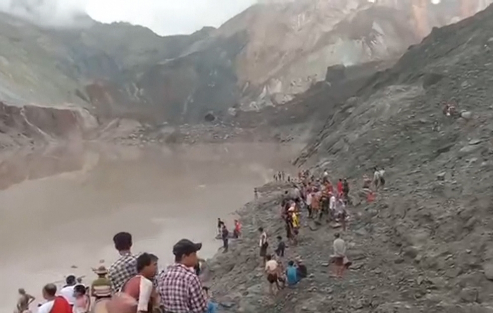 Landslide at Myanmar jade mine kills at least 113 people
