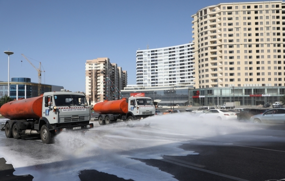 Enhanced disinfection works once again carried out in Baku