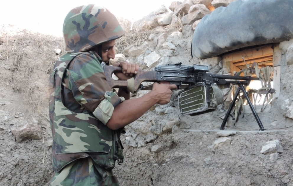 Ermənistan silahlı qüvvələrinin bölmələri iriçaplı silahlardan da istifadə etməklə atəşkəsi 57 dəfə pozub
