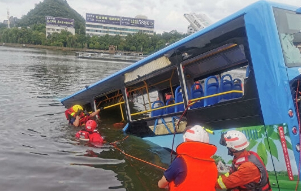 Twenty-One People Reportedly Dead After Bus Crashes Into Water Reservoir in Western China