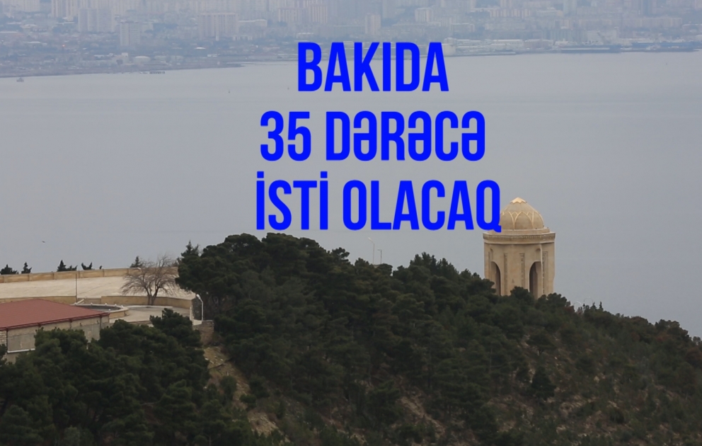 Bakıda 35° isti olacaq