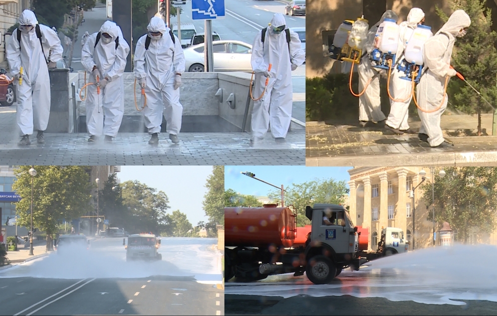 Enhanced disinfection works once again carried out in Baku