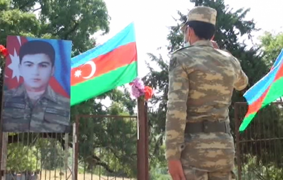İsmayıllıda şəhid əsgərimizin məzarı ziyarət olunub