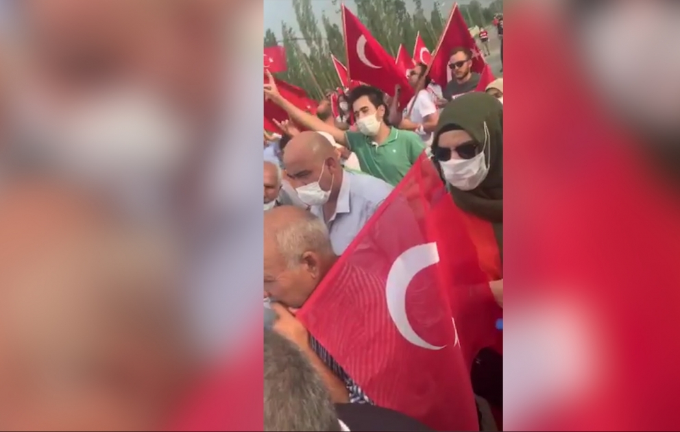 İğdırda Ermənistanın işğalçılıq siyasətinə qarşı etiraz aksiyası keçirilir