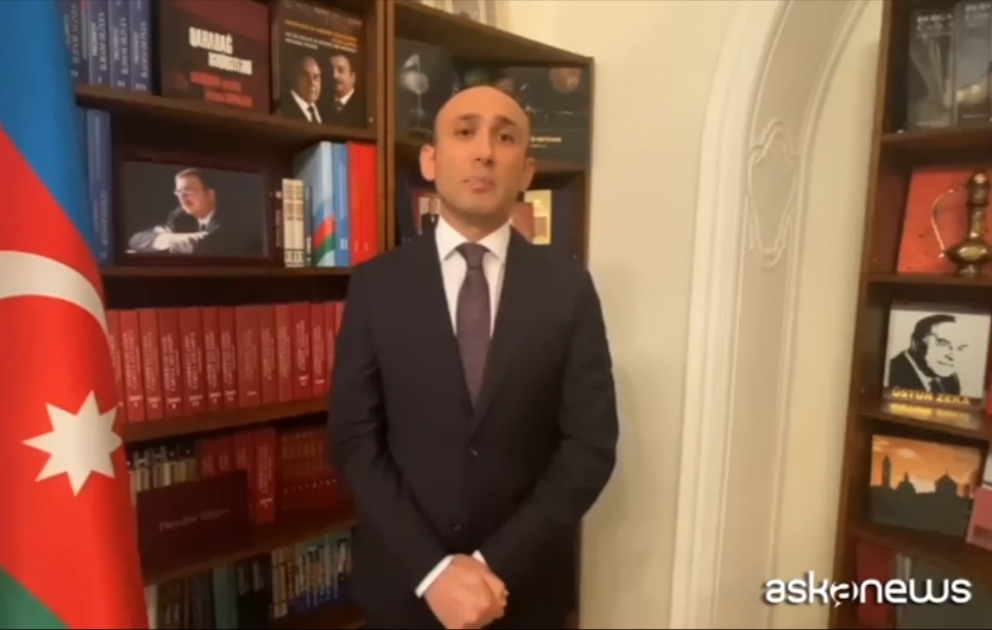 Azərbaycan səfirinin videomüsahibəsi İtaliya mətbuatında geniş yayılıb
