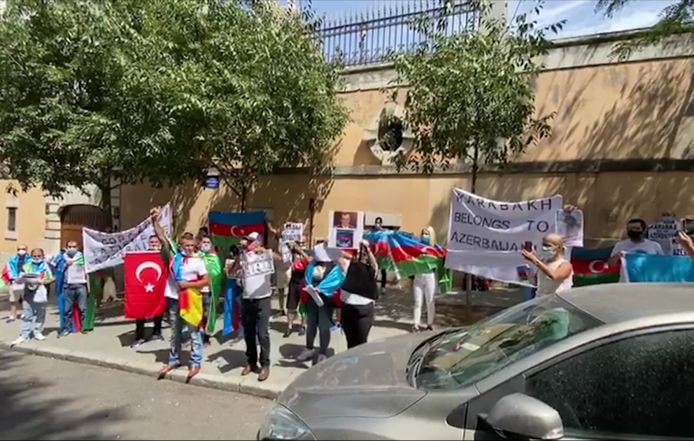 İspaniyada Azərbaycana dəstək aksiyası keçirilib