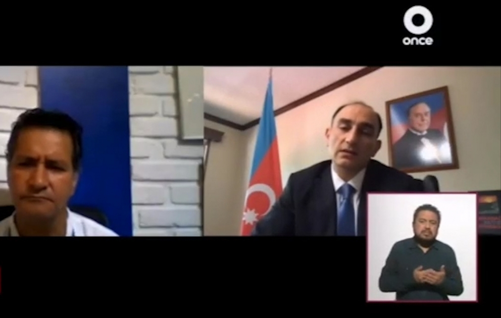 Meksikanın dövlət televiziyasında Ermənistanın son hərbi təxribatlarından danışılıb