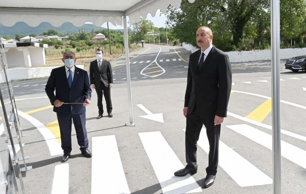 President Ilham Aliyev inaugurated newly reconstructed Mughanli-Ismayilli-Tazakand-Aghbulag-Goshakand highway