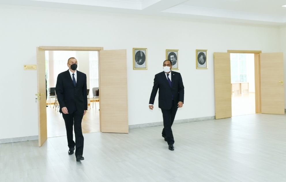 President Ilham Aliyev attended inauguration of new building of Balakan City Children's Art School