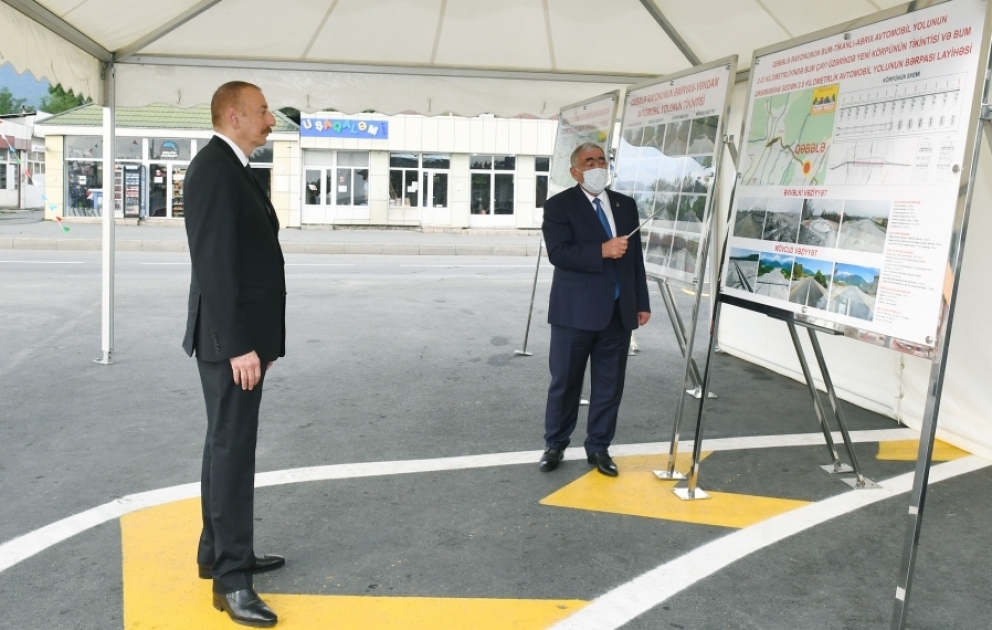 Le président Ilham Aliyev participé à l’ouverture de la route Emirvan-Vendam