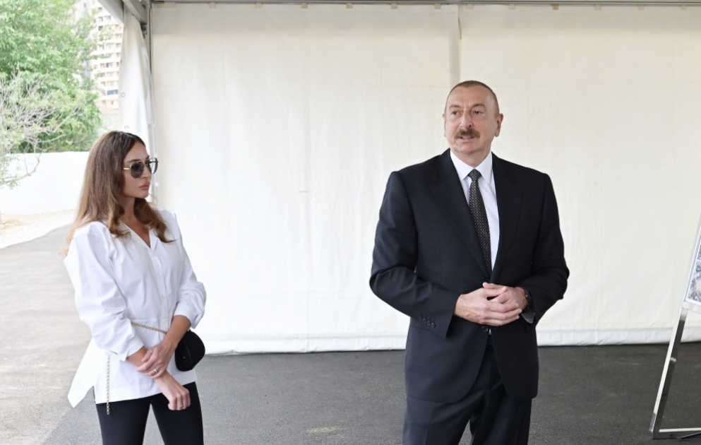 Prezident İlham Əliyev Yasamal rayonunda salınacaq meşə tipli yeni parkda görüləcək işlərlə tanış olub