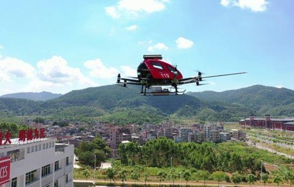 Chinesischer Lufttaxihersteller startet Feuerwehrluftfahrzeug mit großer Nutzlast