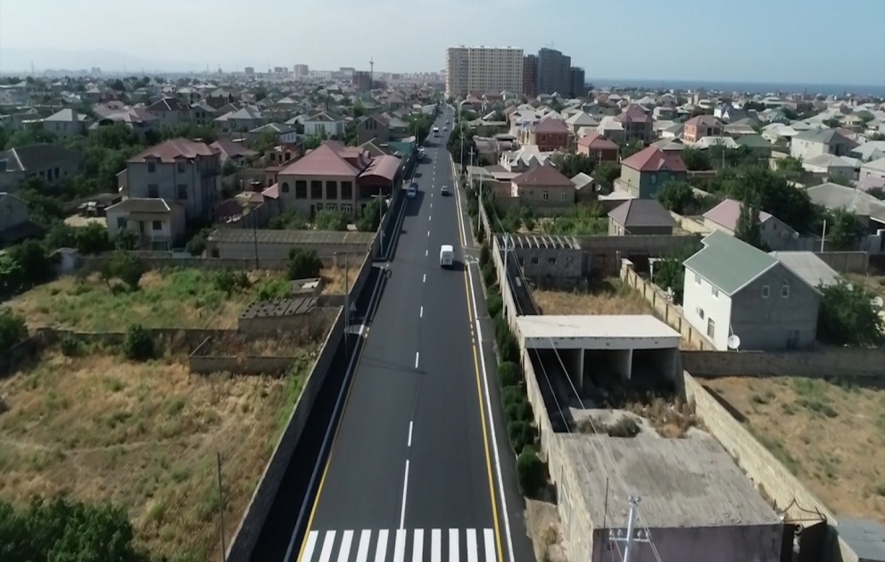 Abşeron rayonunda 23 küçə və yolun təmiri davam etdirilir