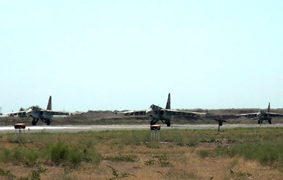 Azerbaijani and Turkish Air Force fighters carried out training flights