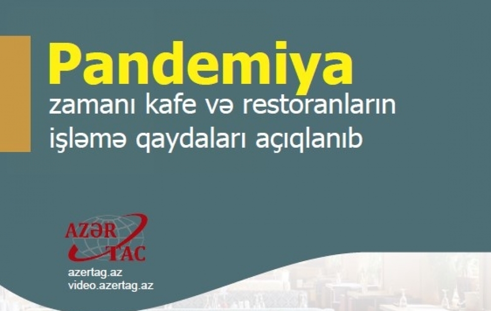 Pandemiya zamanı kafe və restoranların işləmə qaydaları - İnfoqrafika