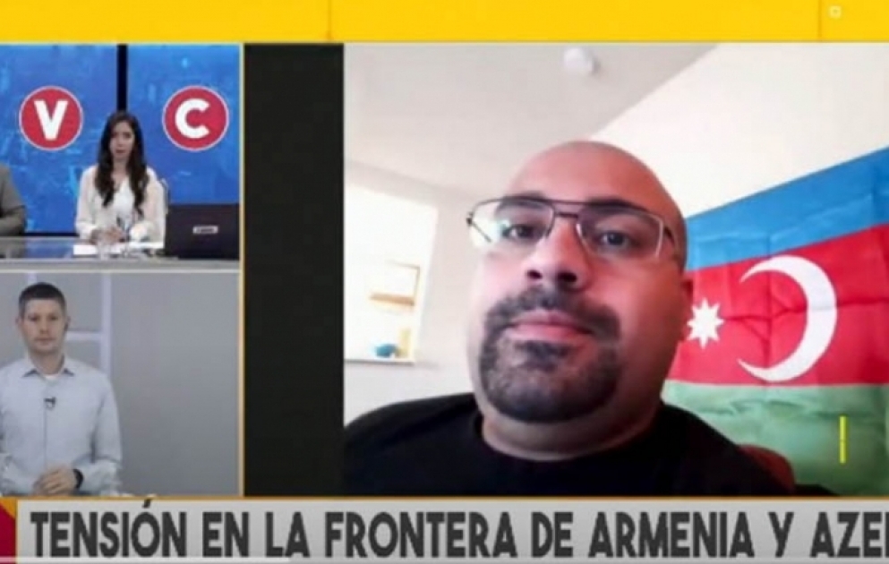 Argentina telekanalında Ermənistanın işğalçı siyasətindən bəhs olunub
