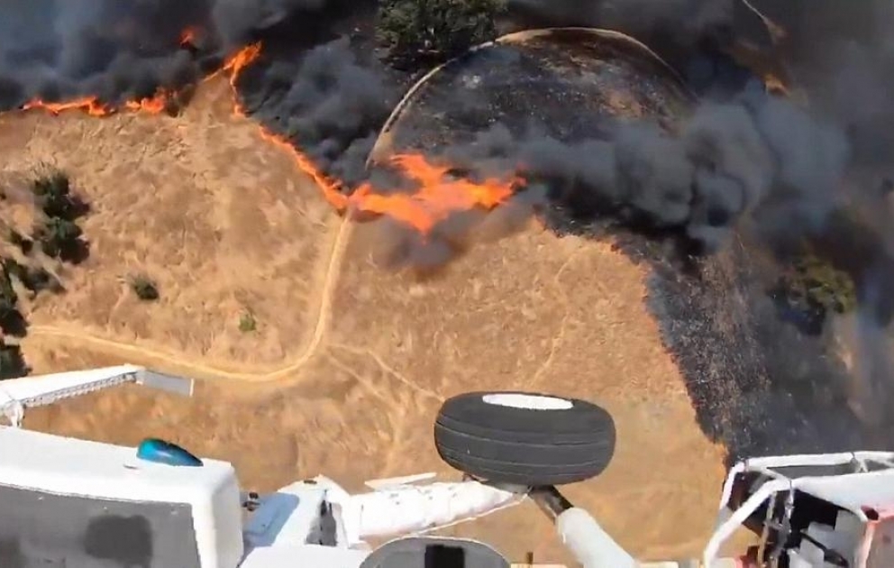 Waldbrände in Kalifornien: Aufnahmen aus dem Helikopter