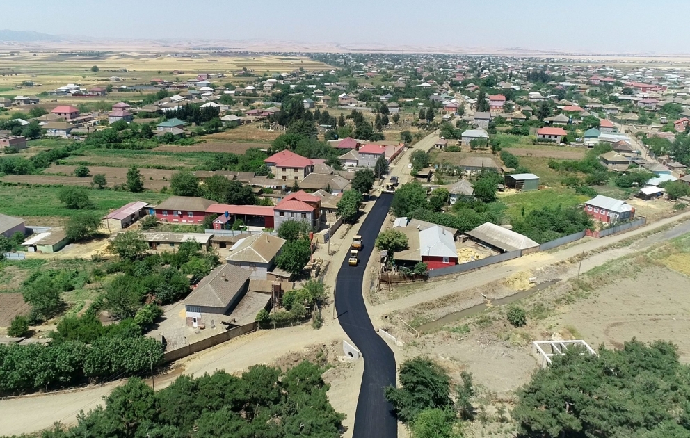 Highways are being reconstructed in four directions in Jalilabad