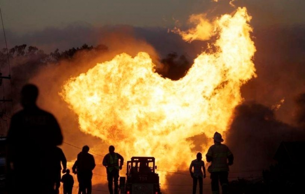 Suriyada qaz kəmərində baş verən partlayışdan sonra ölkə elektrik enerjisiz qalıb