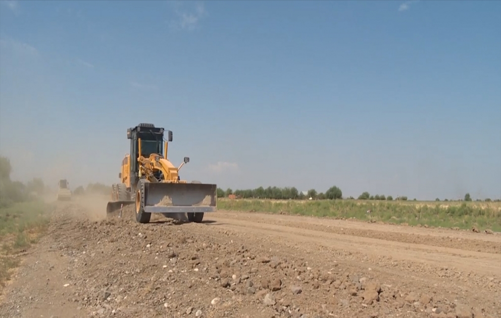 Ağcabədidə 41 kilometrlik yerli əhəmiyyətli yol yenidən qurulur
