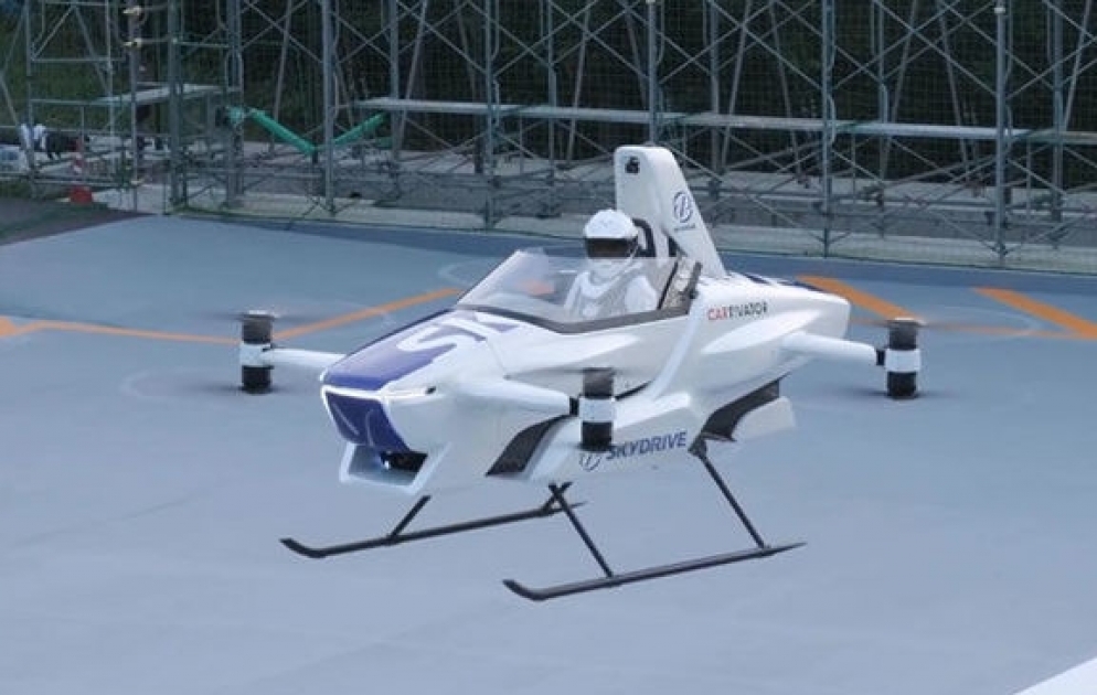 Japan's 'flying car' makes debut with a person at the wheels