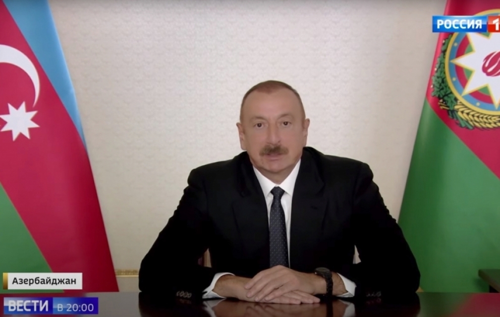 Inauguration of Sambek Heights, new military-historical museum complex of Great Patriotic War, held in Russia’s Rostov Region
Rossiya-24 and Rossiya-1 TV channels aired interview with President Ilham Aliyev in reportages on this occasion