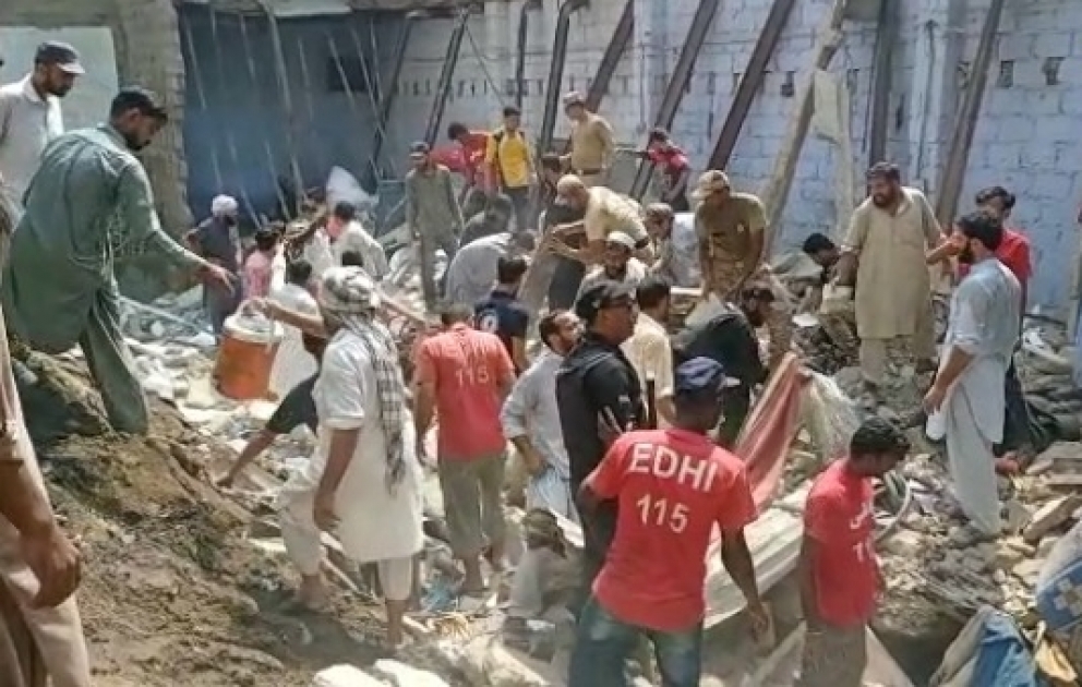 Two killed after double storey building collapses in Karachi