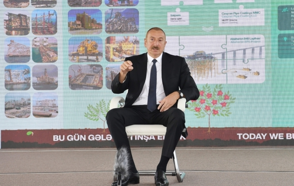 Prezident İlham Əliyev: İşğal edilmiş torpaqlara haradansa insan gətirib qanunsuz məskunlaşdırmaq cinayətdir