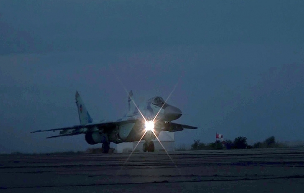 The Air Force held night exercises