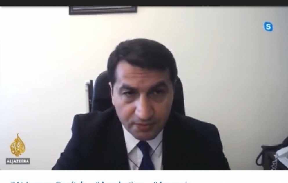 Assistant to President of Azerbaijan highlights Armenia’s provocations on Al Jazeera TV channel