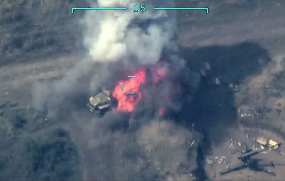 Several more enemy military vehicles were destroyed