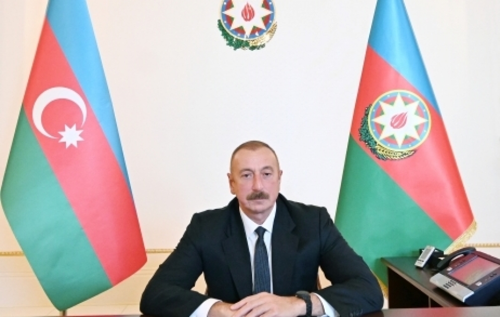 President Ilham Aliyev met with UN Secretary General Antonio Guterres through videoconferencing