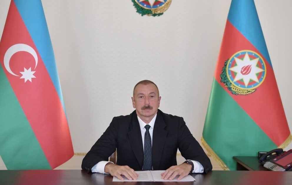 Prezident İlham Əliyev “COVID-19 dövrü və sonrakı dönəmdə Dayanıqlı İnkişaf Məqsədlərinin 2030-cu il Gündəliyinin maliyyələşdirilməsi” mövzusunda dövlət və hökumət başçılarının toplantısında videoformatda çıxış edib