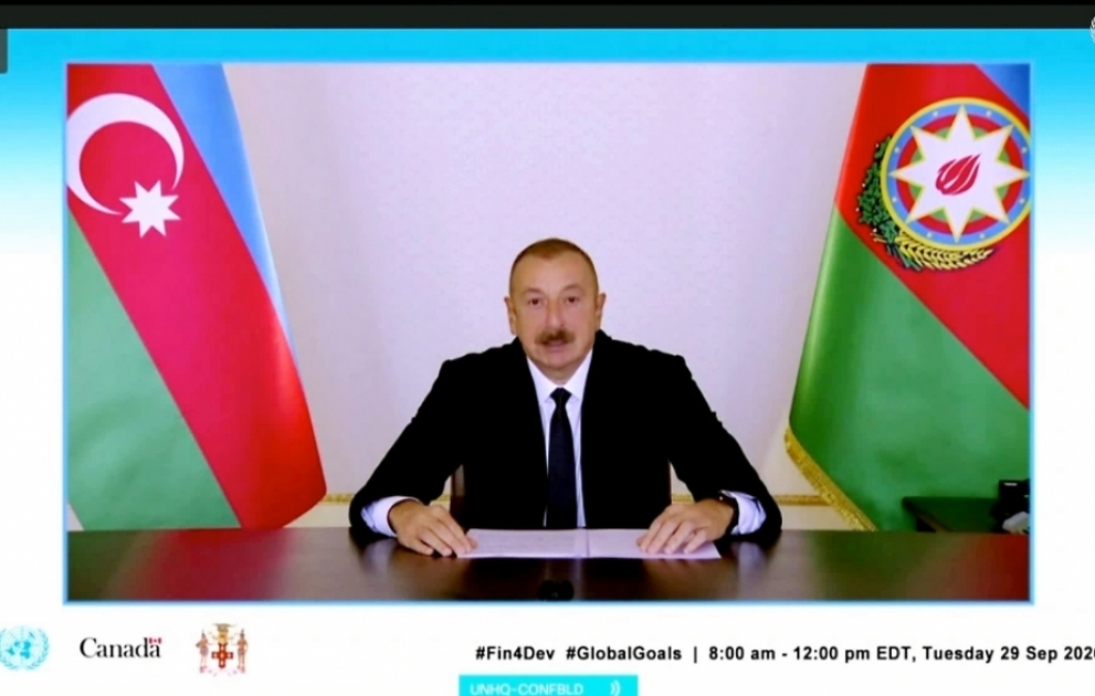Prezident İlham Əliyev: Son 15 ildə Azərbaycan 120-yə yaxın ölkəyə maliyyə və humanitar yardımı göstərib