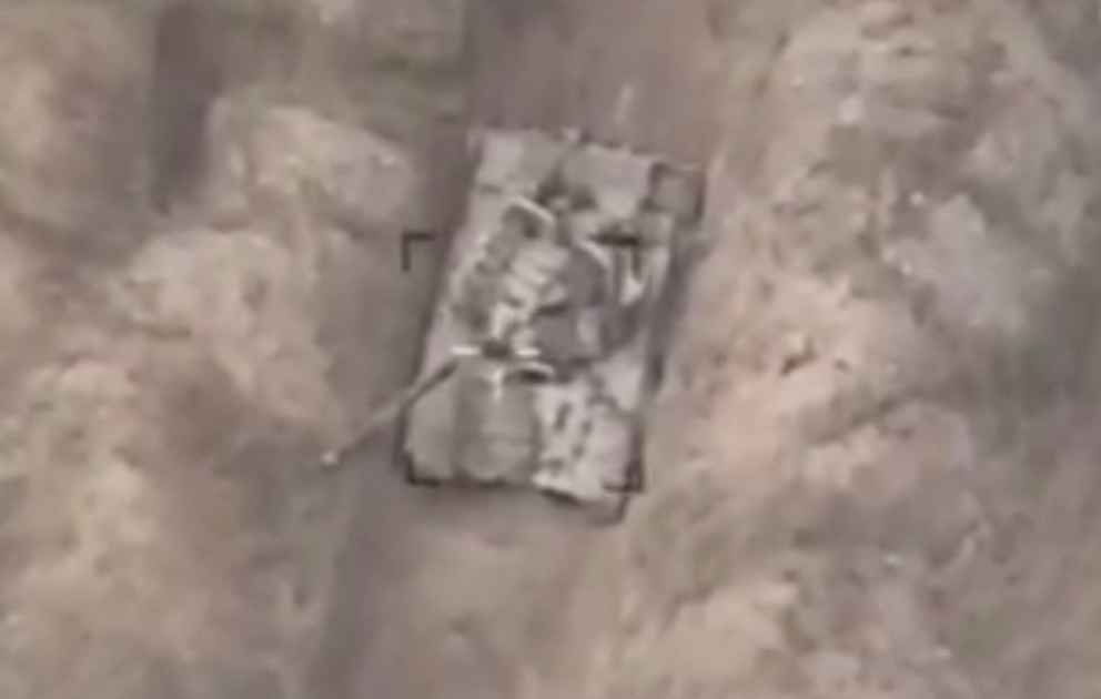 The enemy's military equipment was destroyed in the direction of the Jabrayil region