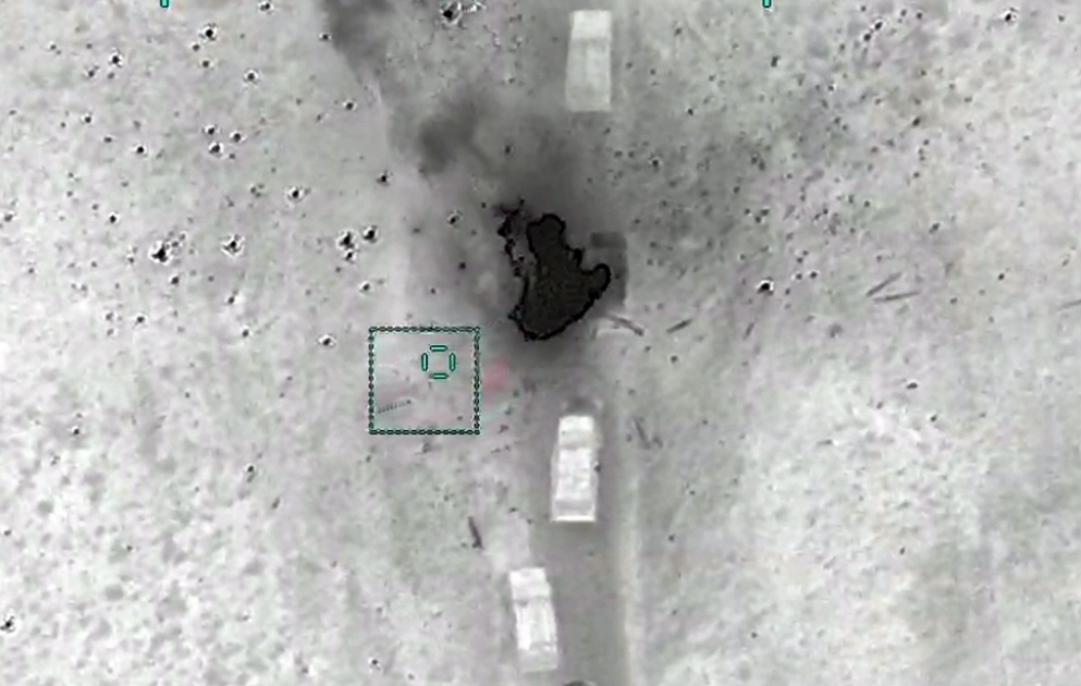 The enemy military columns were destroyed