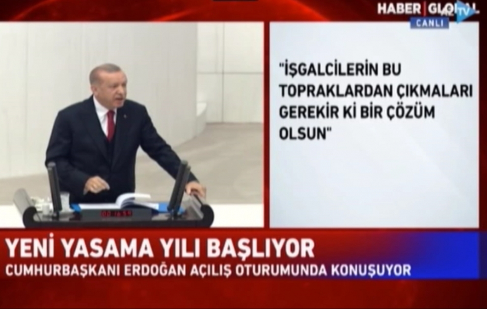 Rəcəb Tayyib Ərdoğan: Bölgədə sülhün yaranması Ermənistanın işğal etdiyi Azərbaycan torpaqlarından çəkilməsindən asılıdır