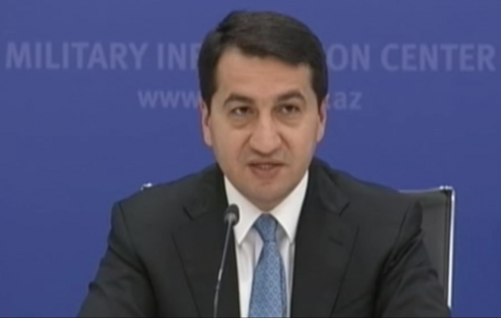 Hikmət Hacıyev: Azərbaycan Ordusu yüksək texnologiyalardan istifadə edərək düşmənin hərbi infrastrukturunu sıradan çıxarır