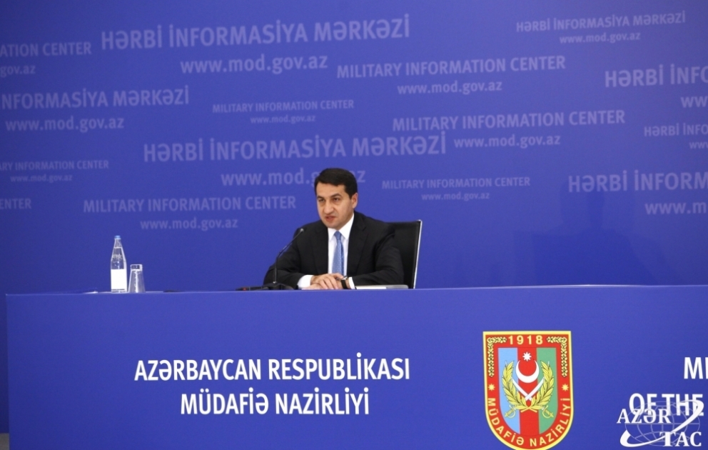 Hikmət Hacıyev:Azərbaycanın Ermənistanın mülkü əhalisi ilə işi yoxdur