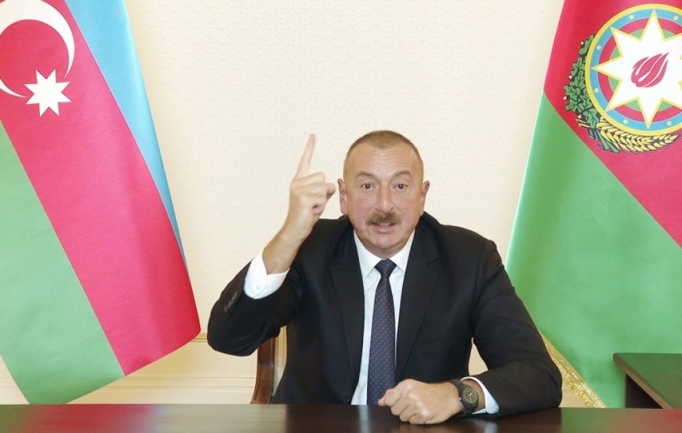 Azərbaycan Prezidenti: Bir il bundan əvvəl Paşinyan “Qarabağ Ermənistandır və nöqtə” deməklə bütün danışıqlar prosesinə zərbə vurdu