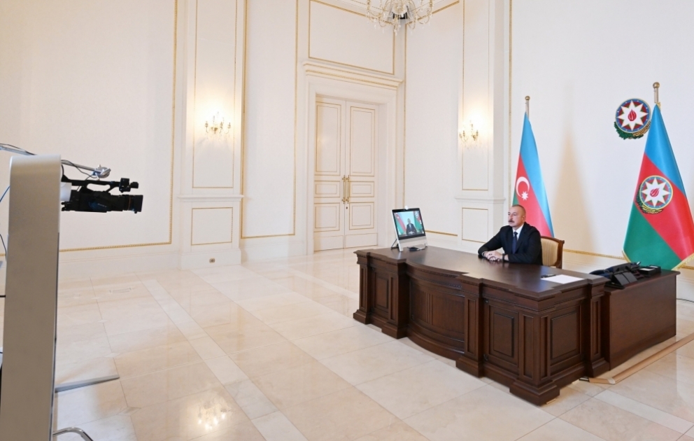 Президент Ильхам Алиев дал интервью телеканалу «Аль-Арабия»