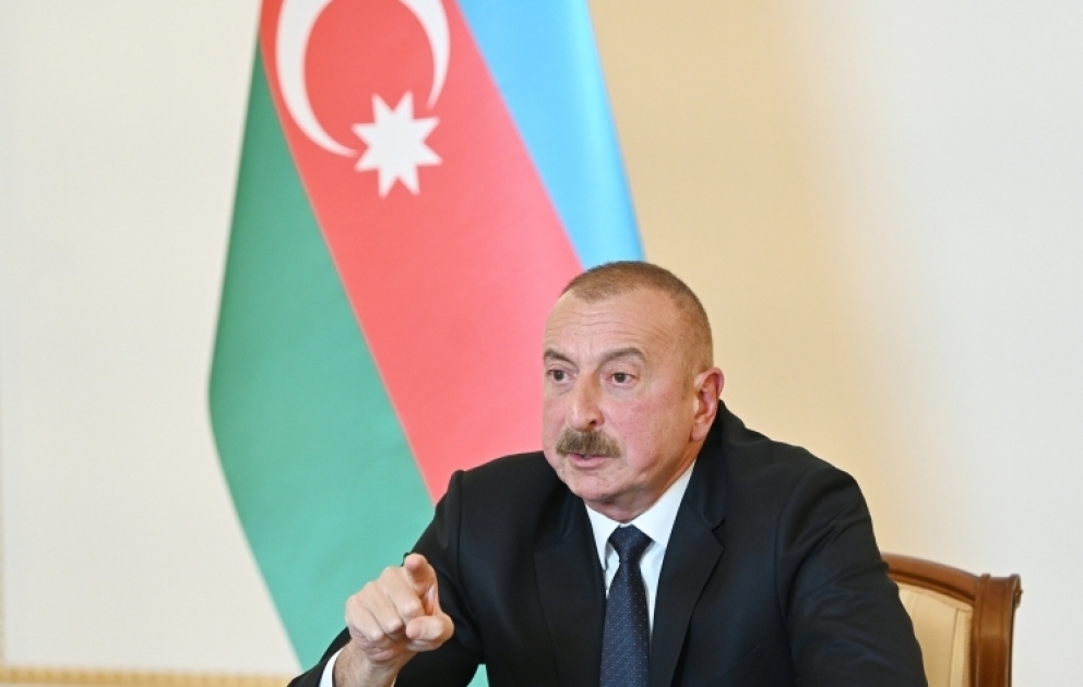 Prezident İlham Əliyev: Azərbaycan xalqının tarixinə zərbə vuran erməni cəlladları ilə biz danışıqlarmı aparmalıyıq?