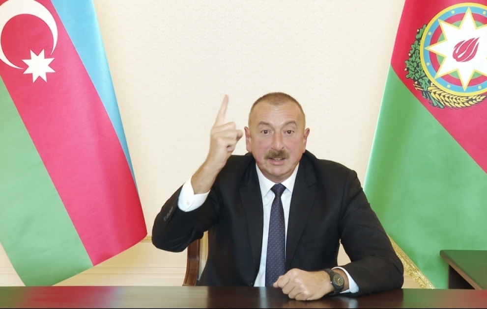 Prezident İlham Əliyev: Paşinyan Azərbaycan xalqından üzr istəsin və desin ki, Qarabağ Ermənistan deyil