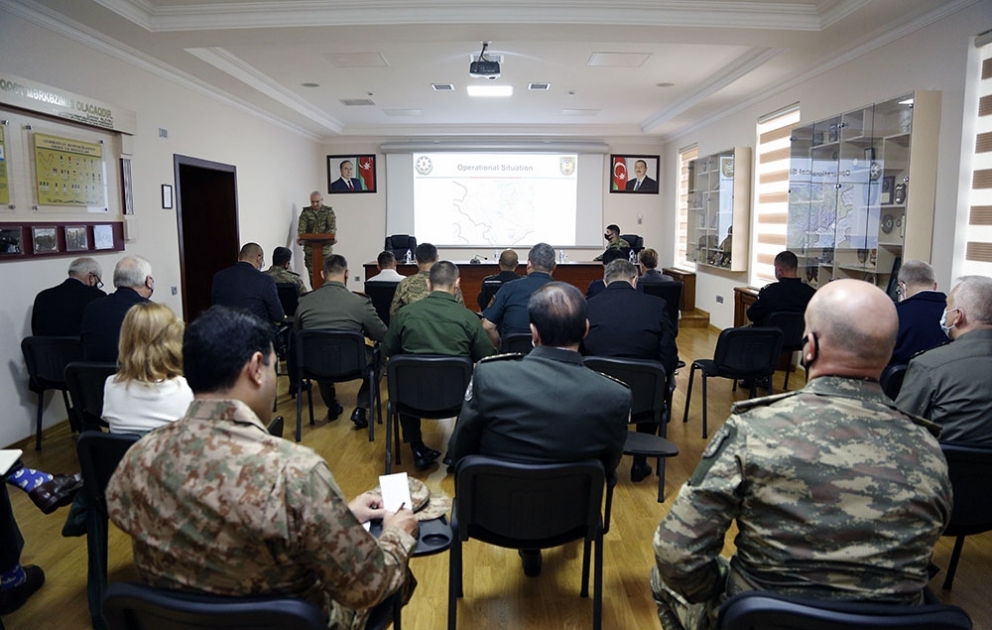 Foreign military attachés and representatives of international organizations in our country were informed about the operational situation