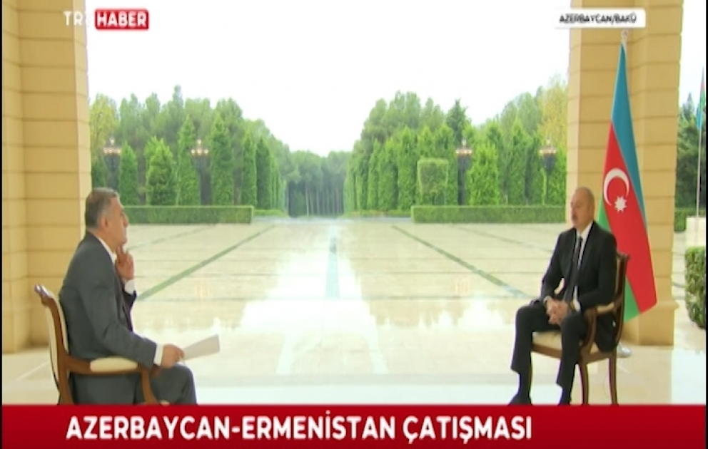Prezident İlham Əliyev Türkiyənin “TRT Haber” televiziya kanalına müsahibə verib