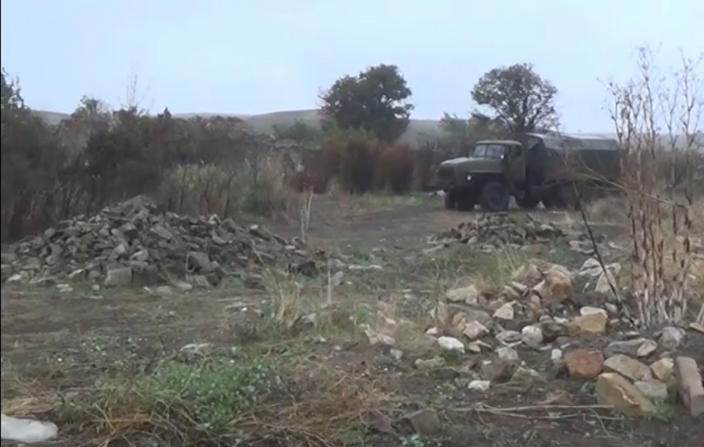 İşğaldan azad edilmiş Cəbrayıl rayonunun Çaxırlı kəndinin videogörüntülərini təqdim edirik