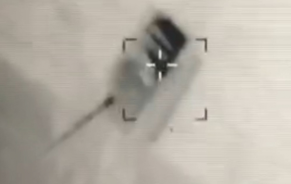 Video recording of the destruction of another enemy military equipment