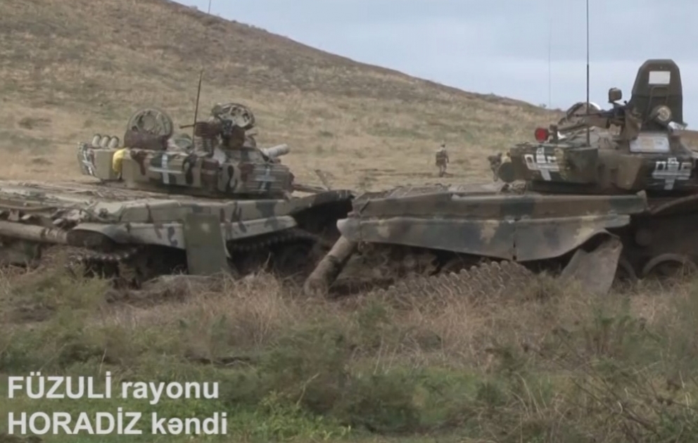 Le ministère azerbaïdjanais de la Défense diffuse une vidéo reflétant des matériels abandonnés par les Arméniens sur le champ de bataille