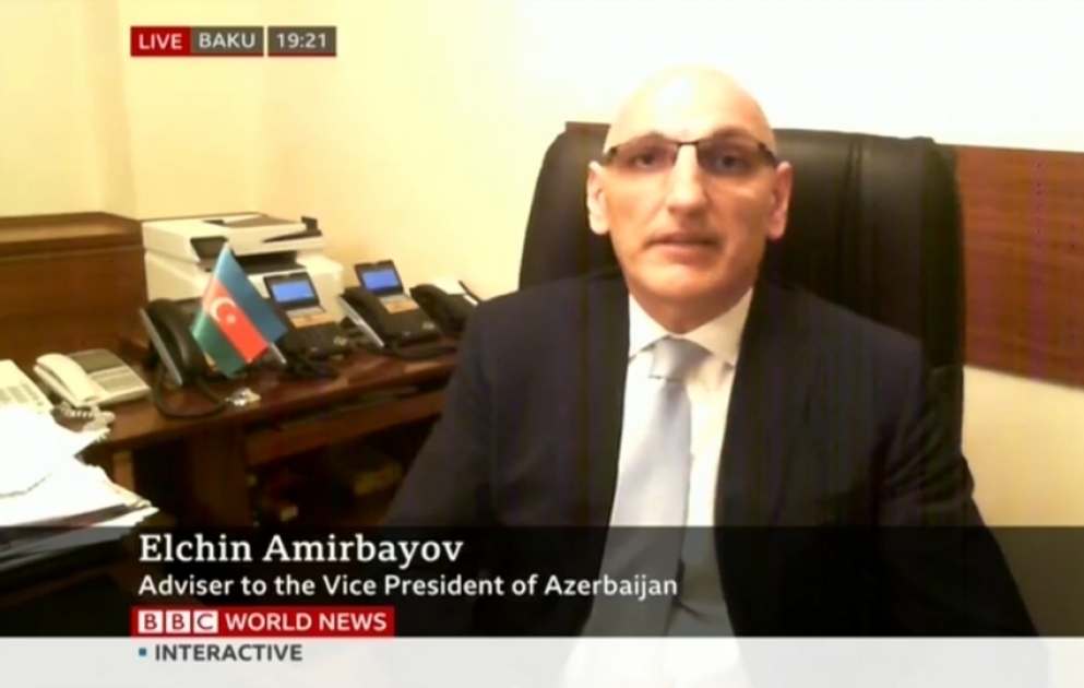Помощник Первого вице-президента Азербайджана в прямом эфире телеканала BBC World ответил на вопросы, связанные с нагорно-карабахским конфликтом
